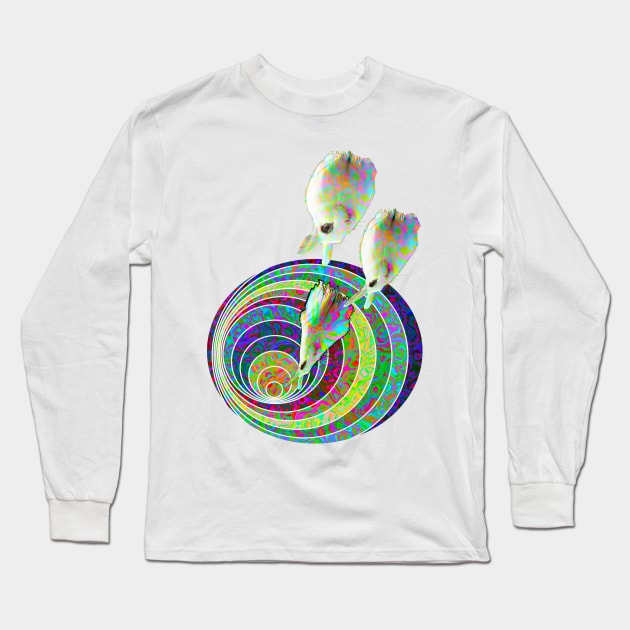 The white rabbits go down the rabbit hole Long Sleeve T-Shirt by indusdreaming